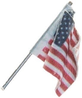 Wall-Mount U.S. Flag - Just Plug(TM) -- Small - 1/2′ 1.3cm, All Scales, Woodland Scenics 5953