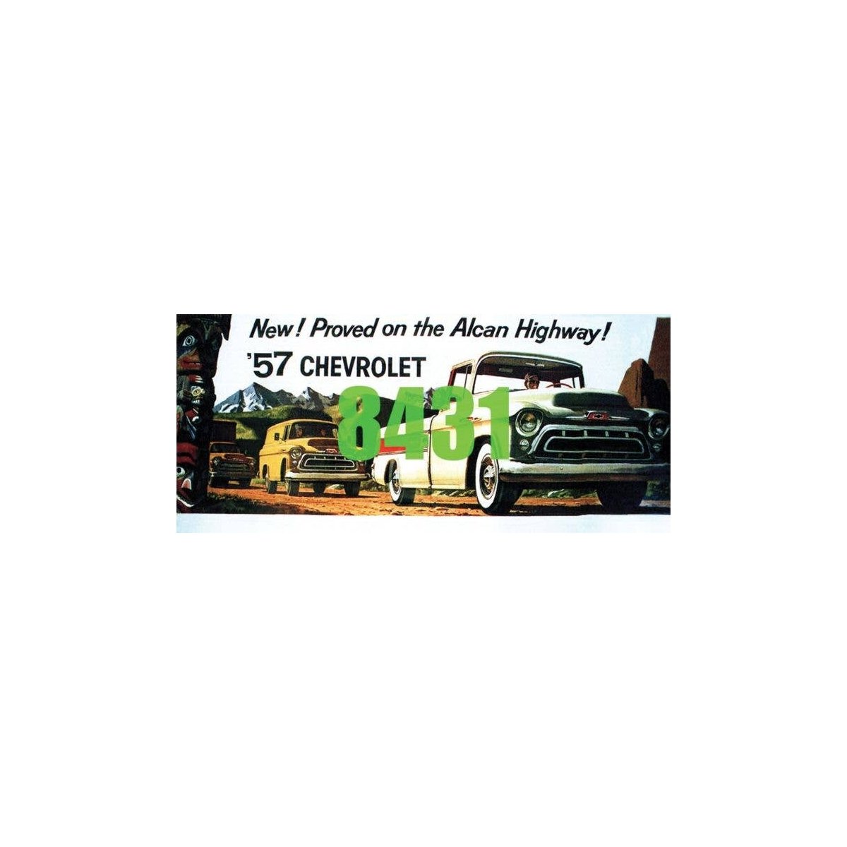 1957 Chevrolet Pickup Billboard - Kit, HO, Tichy Train Group 8431
