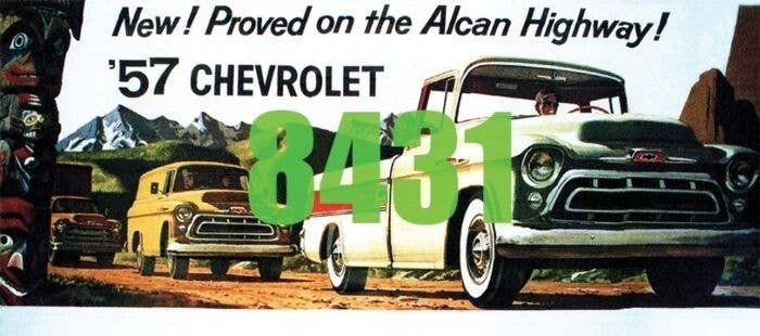 1957 Chevrolet Pickup Billboard - Kit, HO, Tichy Train Group 8431