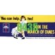 Join the March of Dimes Billboard - Kit, HO, Tichy Train Group 8435