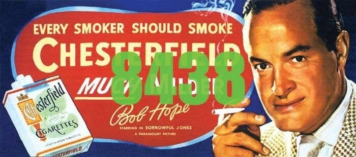 Bob Hope Chesterfield Billboard - Kit, HO, Tichy Train Group 8438
