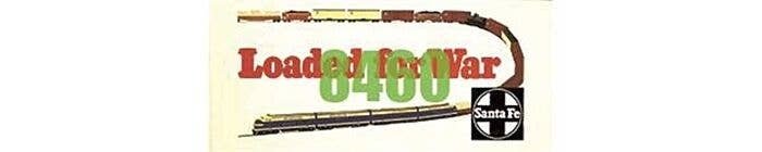 Santa Fe Billboard - Kit -- 1940s Loaded for War, HO, Tichy Train Group 8460