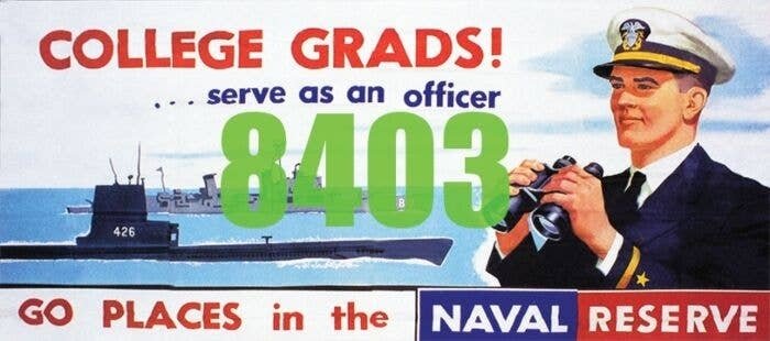 Go Places in the Naval Reserve Billboard - Kit, HO, Tichy Train Group 8403