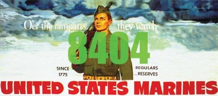 US Marines Billboard - Kit, HO, Tichy Train Group 8404