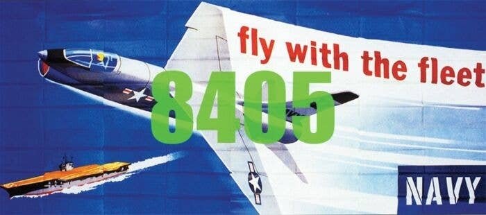 Fly with the Fleet Navy Billboard - Kit, HO, Tichy Train Group 8405