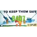 Keep Them Safe Army/Air Force Billboard - Kit, HO, Tichy Train Group 8407