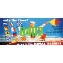 Serve in the Naval Reserve Billboard - Kit, HO, Tichy Train Group 8402