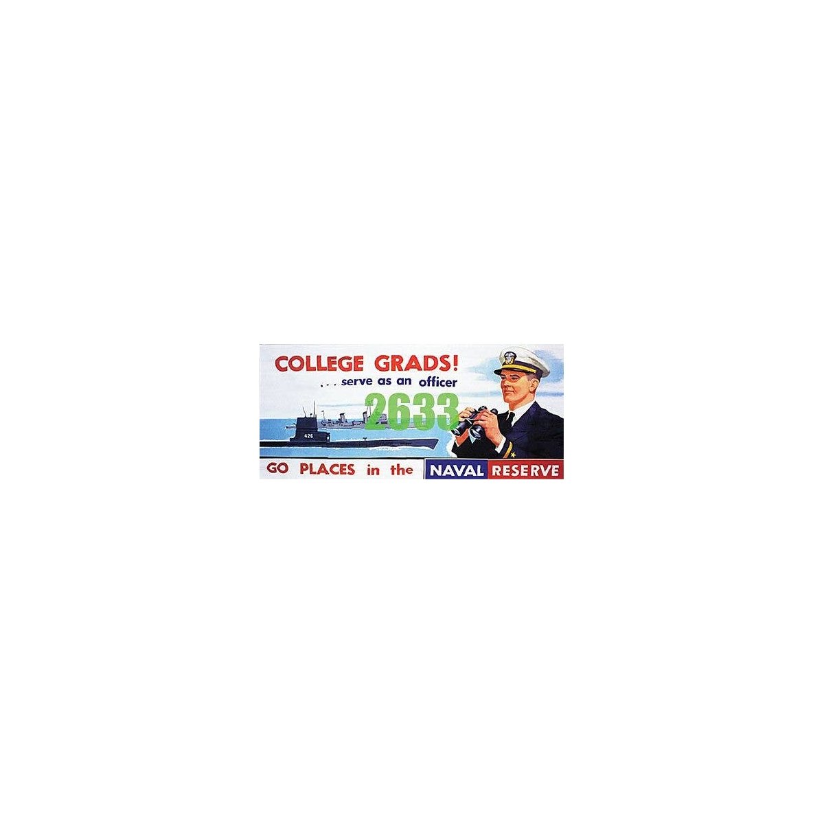 Naval Reserve Officer Billboard - Kit, N, Tichy Train Group 2633