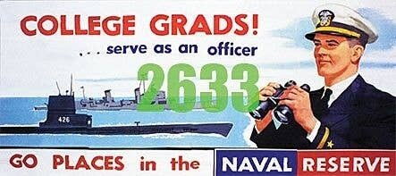 Naval Reserve Officer Billboard - Kit, N, Tichy Train Group 2633