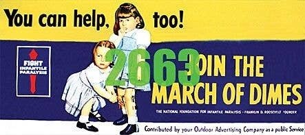 Join the March of Dimes Billboard - Kit, N, Tichy Train Group 2663