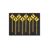 Road Path Warning Signs -- Set 2 pkg(8), S, Tichy Train Group 3549