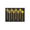 Assorted Road Warning Signs -- pkg(8), S, Tichy Train Group 3551