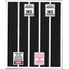 No Trespassing Signs -- 8 Signs, 3 Different Styles, O, Tichy Train Group 2101