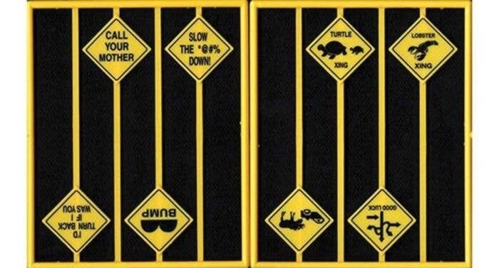 Funny Warning Signs -- Set 2 pkg(8), O, Tichy Train Group 2103