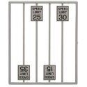 Low Speed Limit Signs -- pkg(8), O, Tichy Train Group 2064