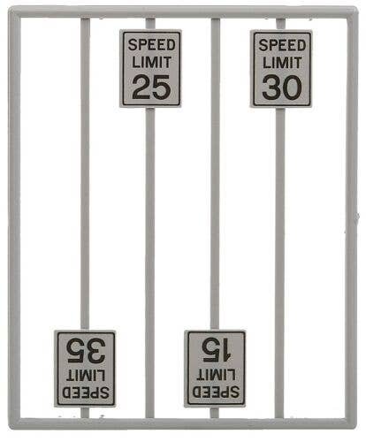 Low Speed Limit Signs -- pkg(8), O, Tichy Train Group 2064