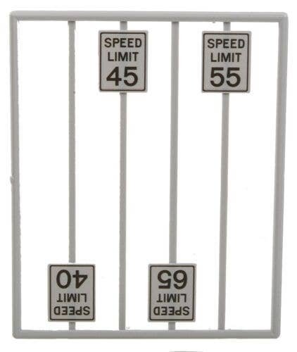 High Speed Limit Signs -- pkg(8), O, Tichy Train Group 2065