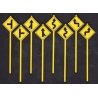 Road Path Warning Signs -- Set 2 pkg(8), O, Tichy Train Group 2073