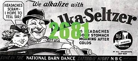 Alka Seltzer Billboard - Kit, N, Tichy Train Group 2681