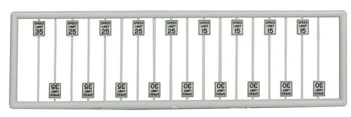 Low Speed Limit Signs -- pkg(18), N, Tichy Train Group 2606