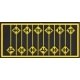 Highway Grade Crossing Warning Signs -- Yellow w/Black Print pkg(12), HO, Tichy Train Group 8252