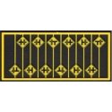 Highway Grade Crossing Warning Signs -- Yellow w/Black Print pkg(12), HO, Tichy Train Group 8252