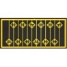 Highway Grade Crossing Warning Signs -- Yellow w/Black Print pkg(12), HO, Tichy Train Group 8252
