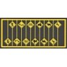 Highway Picture Warning Signs -- Yellow w/Black Print 12 Pieces, 2 Each of 6 Warnings, HO, Tichy Train Group 8253