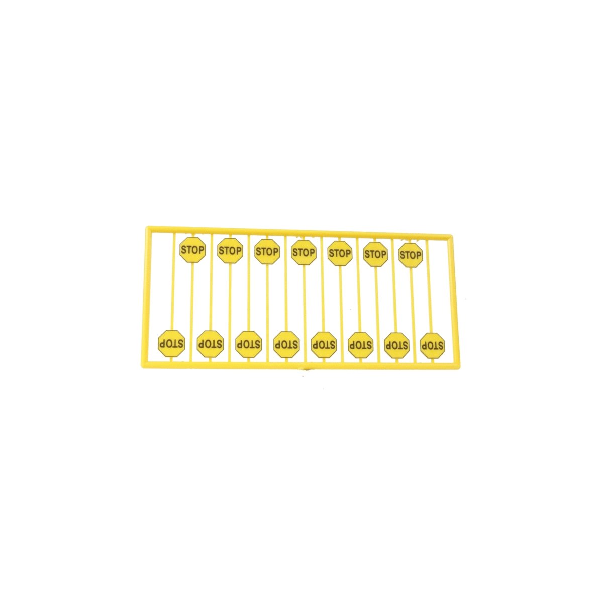 Early Stop Sign -- Yellow pkg(15), HO, Tichy Train Group 8248