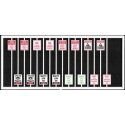 Assorted Warning Signs -- pkg(16), HO, Tichy Train Group 8314