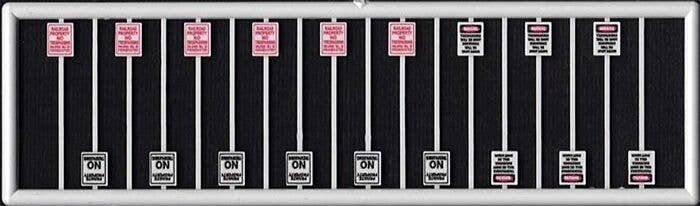 No Trespassing Signs -- 6 Private Property, 6 Railroad Property, 6 Trespassers will be Shot, N, Tichy Train Group 2693