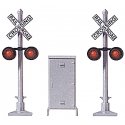 United States-Style Crossing Signal -- 2 Signals & Relay Box, HO, Busch Gmbh & Co Kg 5934