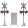 United States-Style Crossing Signal -- 2 Signals & Relay Box, HO, Busch Gmbh & Co Kg 5934
