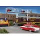Modern Cantilever Grade Crossing Signal -- Two-Lane, HO, Walthers SceneMaster 4330