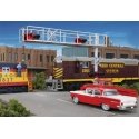 Modern Cantilever Grade Crossing Signal -- Two-Lane, HO, Walthers SceneMaster 4330