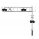 Modern Cantilever Grade Crossing Signal -- Two-Lane, HO, Walthers SceneMaster 4330