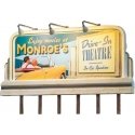 Lighted Billboard - Just Plug(R) -- Monroe′s Drive-In, HO, Woodland Scenics 5794