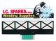 I.C. Sparks Animated Neon Billboard -- 2-1/2 x 1-7/8′ 6.4 x 4.7cm, N, Micro Structures 9382
