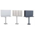 Modern Single-Post Billboard -- Kit - 3-3/8 x 4-3/8 x 2-1/16′ 8.6 x 11.1 x 5.2cm, HO, Walthers SceneMaster 4252