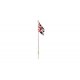 Flag Pole with Union Jack Flag - Just Plug(TM) -- Medium - 4-1/8′ 10.4cm Tall, All Scales, Woodland Scenics 5959