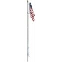 Flag Pole with U.S. Flag - Just Plug(TM) -- Small - 2-1/4′ 5.7cm Tall, All Scales, Woodland Scenics 5950