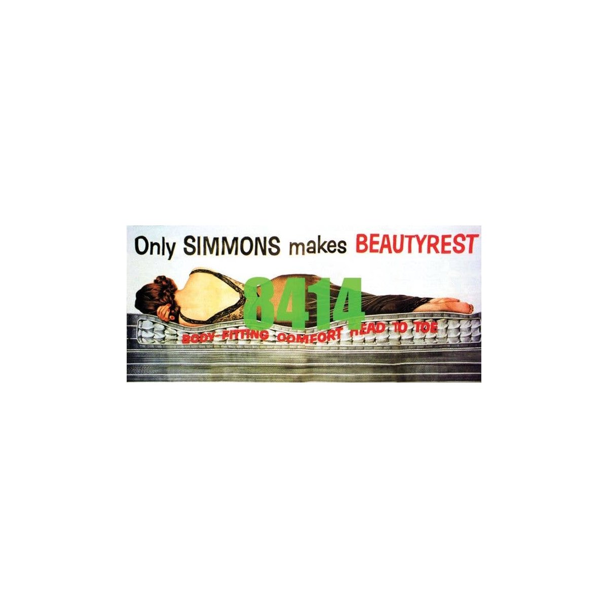 Simmons Beautyrest Billboard - Kit, HO, Tichy Train Group 8414