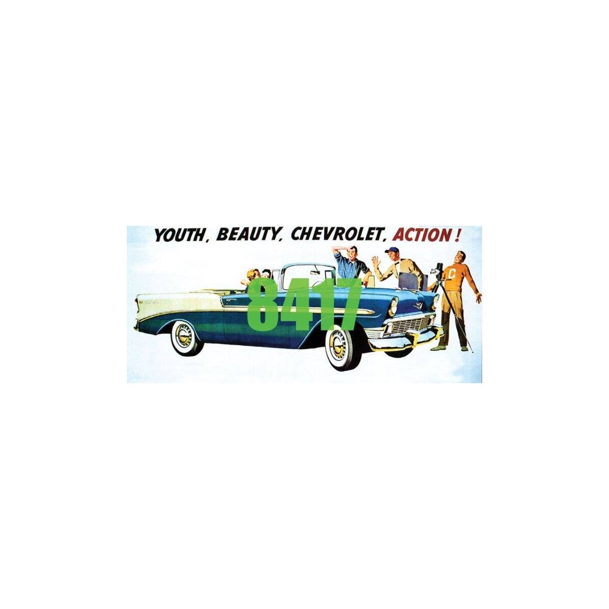 Youth, Beauty, Chevrolet, Action! Billboard - Kit, HO, Tichy Train Group 8417