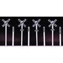 Crossbuck and Milepost Set, HO, Rix Products 660
