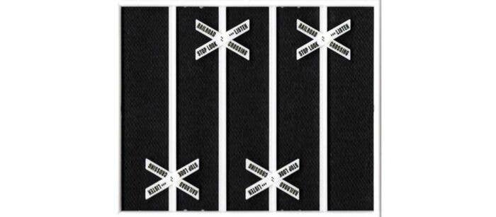60-Degree Crossbucks -- Stop, Look & Listen / Railroad Crossing pkg(8), HO, Tichy Train Group 8331