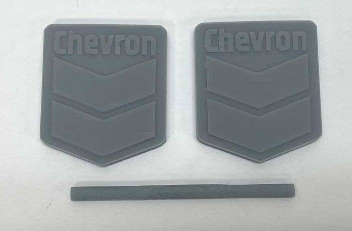 Chevron Gas Sign - 3D Printed Kit -- Unpainted, HO, Phoenix Precision Models 31650