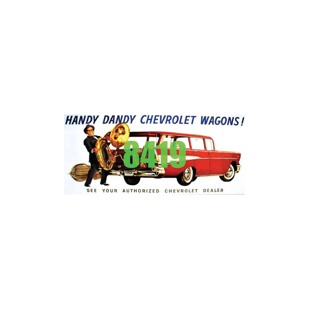 Handy Dandy Chevrolet Wagons Billboard - Kit, HO, Tichy Train Group 8419
