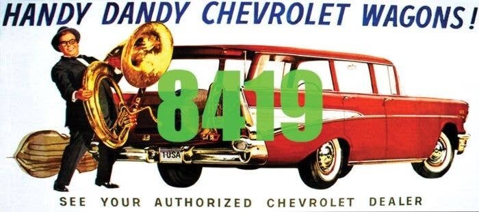 Handy Dandy Chevrolet Wagons Billboard - Kit, HO, Tichy Train Group 8419