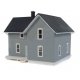 Tillman Farm House -- Kit - 4-11/16 x 4-1/4 x 4-3/8′ 11.9 x 10.7 x 11.1cm, HO, Walthers Cornerstone 3789