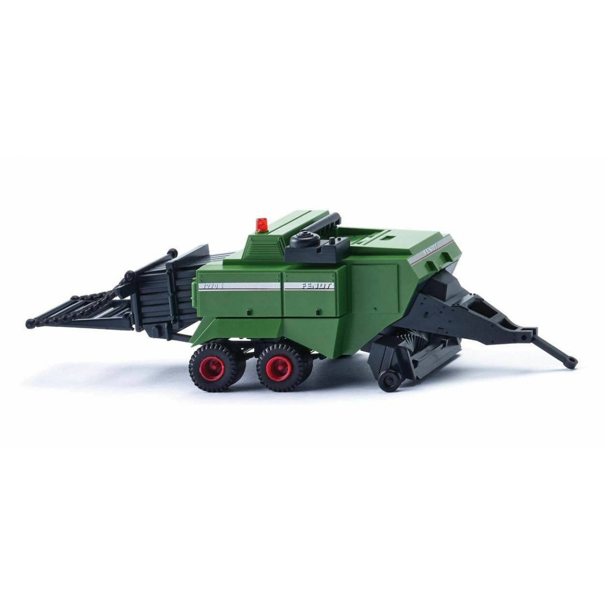 Fendt 1270S Square Hay Baler - Assembled -- Green, Gray, HO, Wiking 39603